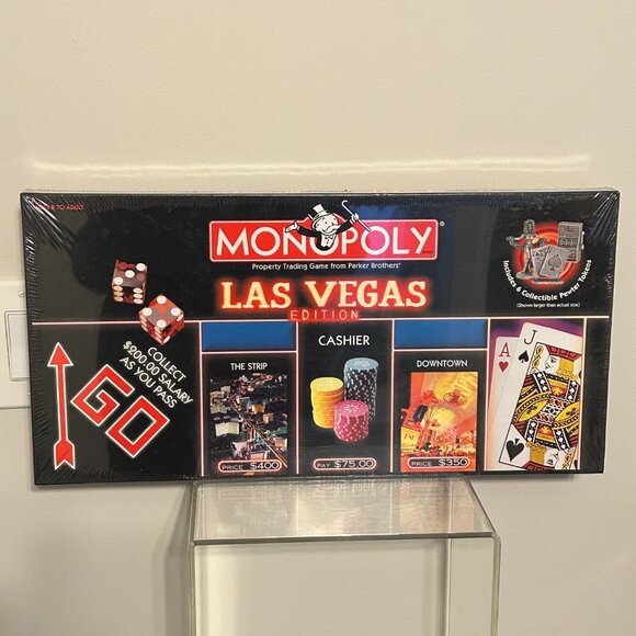 NEW Parker Brothers MONOPOLY Las Vegas Edition Board Game Complete & Sealed